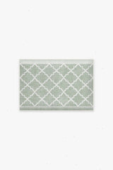 Tria Trellis Sage Green Bath Mat