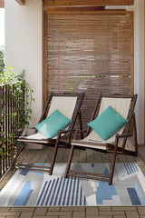 Tropea Grey & Blue Outdoor Rug