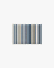 Tropez Stripe Blue & Natural Bath Mat