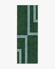 Aldo Green & Mist Rug by The Local Project
