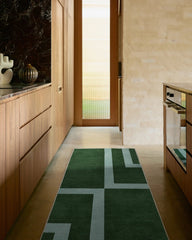 Aldo Green & Mist Rug by The Local Project