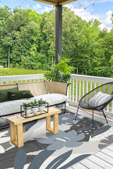 Arcadia Steel Blue Outdoor Rug