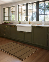 Harvest Stripe Brown Re-Jute Rug by Architectural Digest