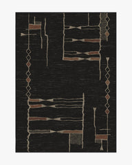 Nisa Ink Black Rug by Architectural Digest