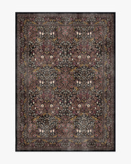 Blackthorn Charcoal & Amber Rug by Morris & Co.