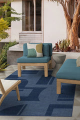 Bodin Ink Blue Outdoor Rug