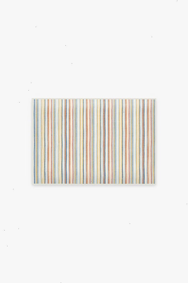 Camden Stripe Multicolor Bath Mat