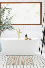 Camden Stripe Multicolor Bath Mat