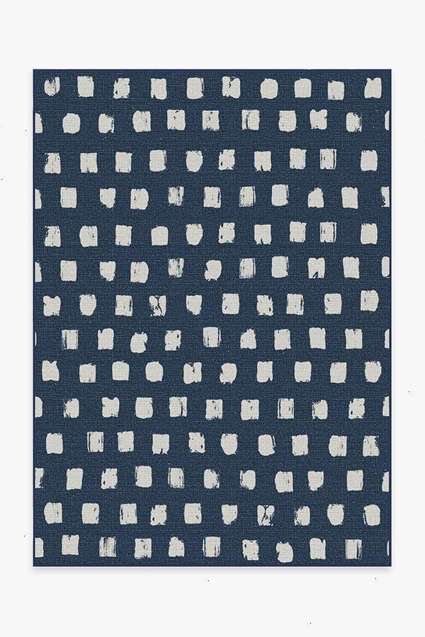 Cobblestone Navy Outdoor Rug