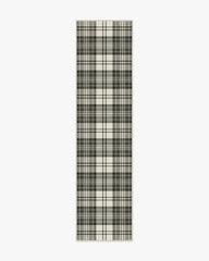 Dress Stewart Tartan Black & Ivory Rug