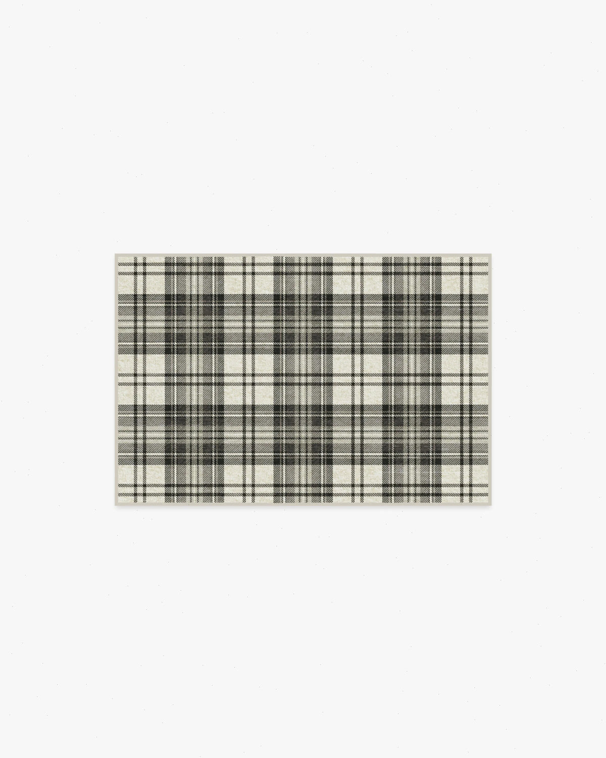 Dress Stewart Tartan Black & Ivory Rug