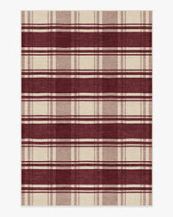 Easton Plaid Burgundy Rug