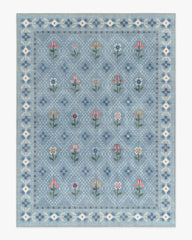 Ella Slate Blue Rug by Anthropologie