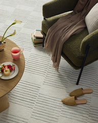 Ellis Soft White Plush Rug