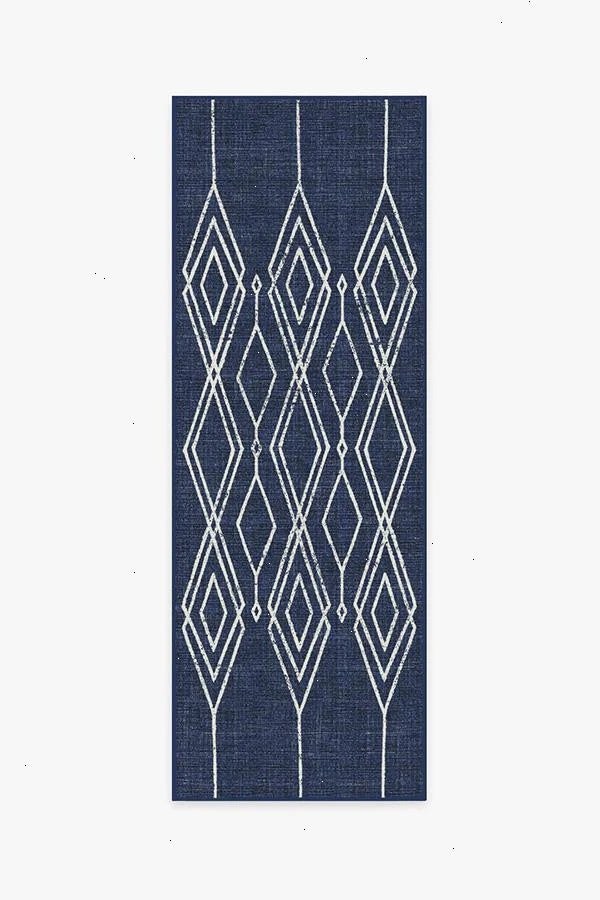 Gemma Lattice Royal Blue Outdoor Rug