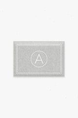 Halo Monogram Bath Mat