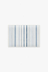 Harbor Stripe Blue Bath Mat