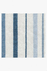 Harbor Stripe Blue Bath Mat