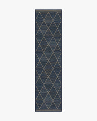 Harlequin Trellis Natural Navy Re-Jute Rug