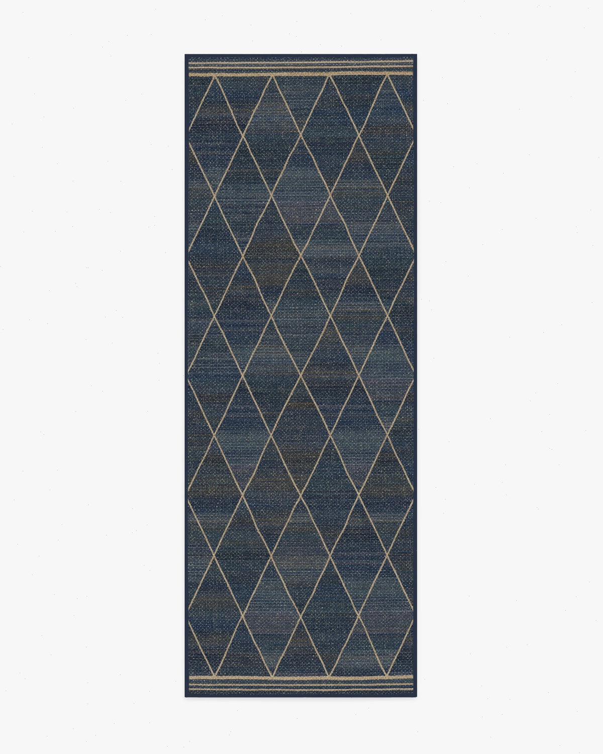 Harlequin Trellis Natural Navy Re-Jute Rug