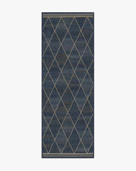 Harlequin Trellis Natural Navy Re-Jute Rug