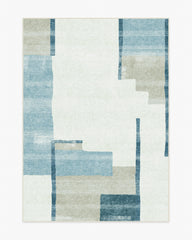 Haylan Ivory & Blue Rug