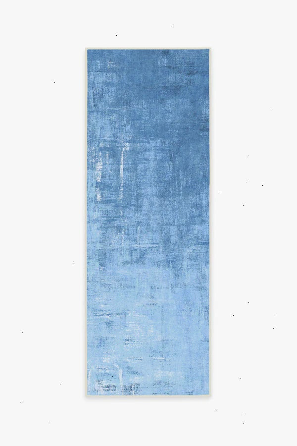 Impasto Sky Blue Outdoor Rug