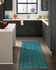 Inkdrop Blue & Teal Rug by Jonathan Adler