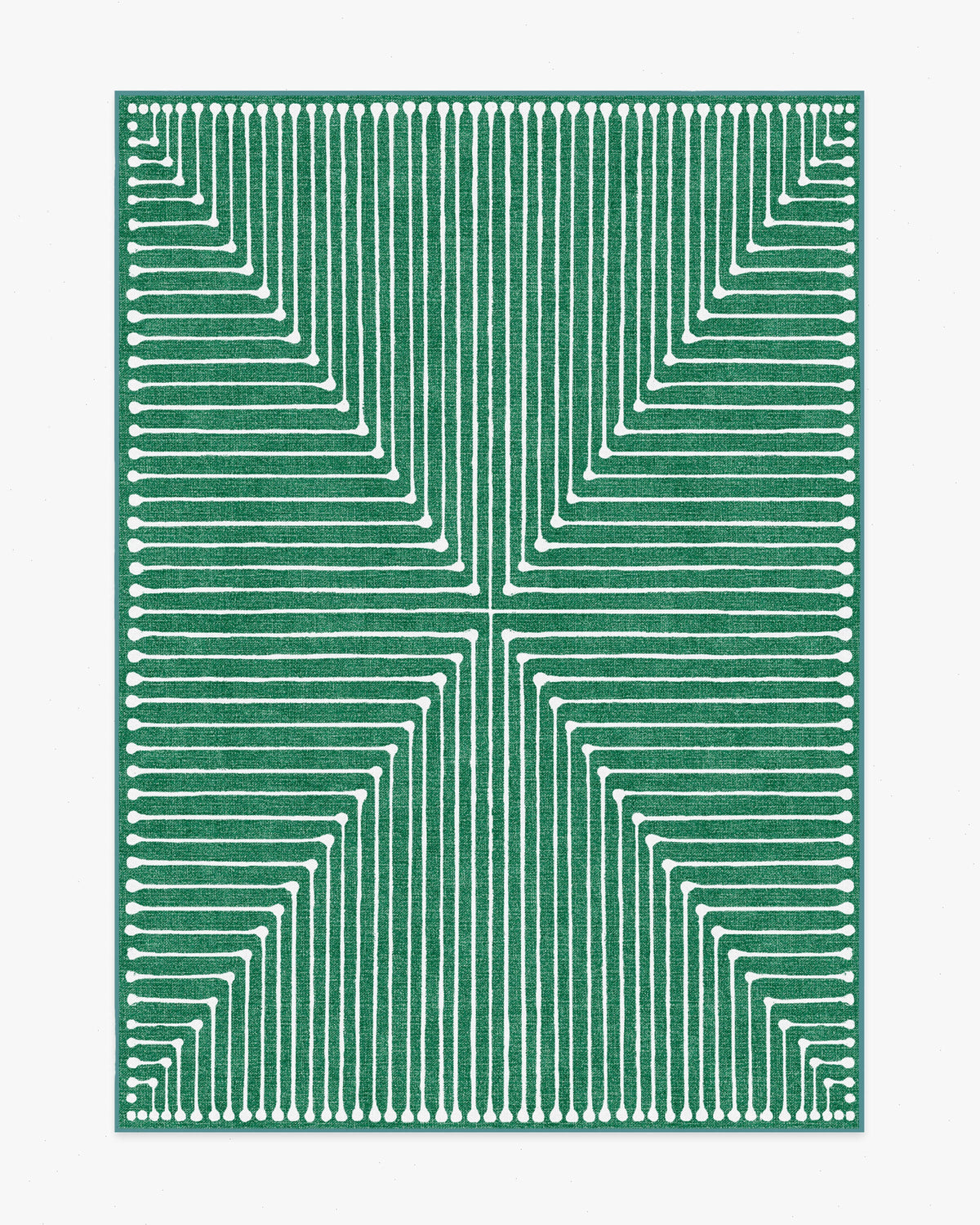 Inkdrop Green Rug by Jonathan Adler