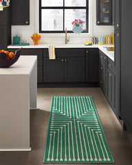 Inkdrop Green Rug by Jonathan Adler
