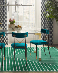 Inkdrop Green Rug by Jonathan Adler