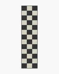 Jaque Checkered Black Rug