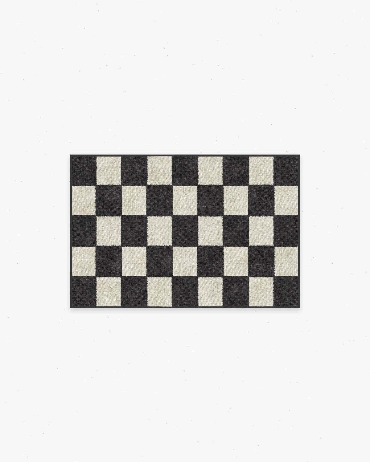 Jaque Checkered Black Rug