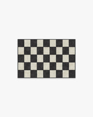 Jaque Checkered Black Rug