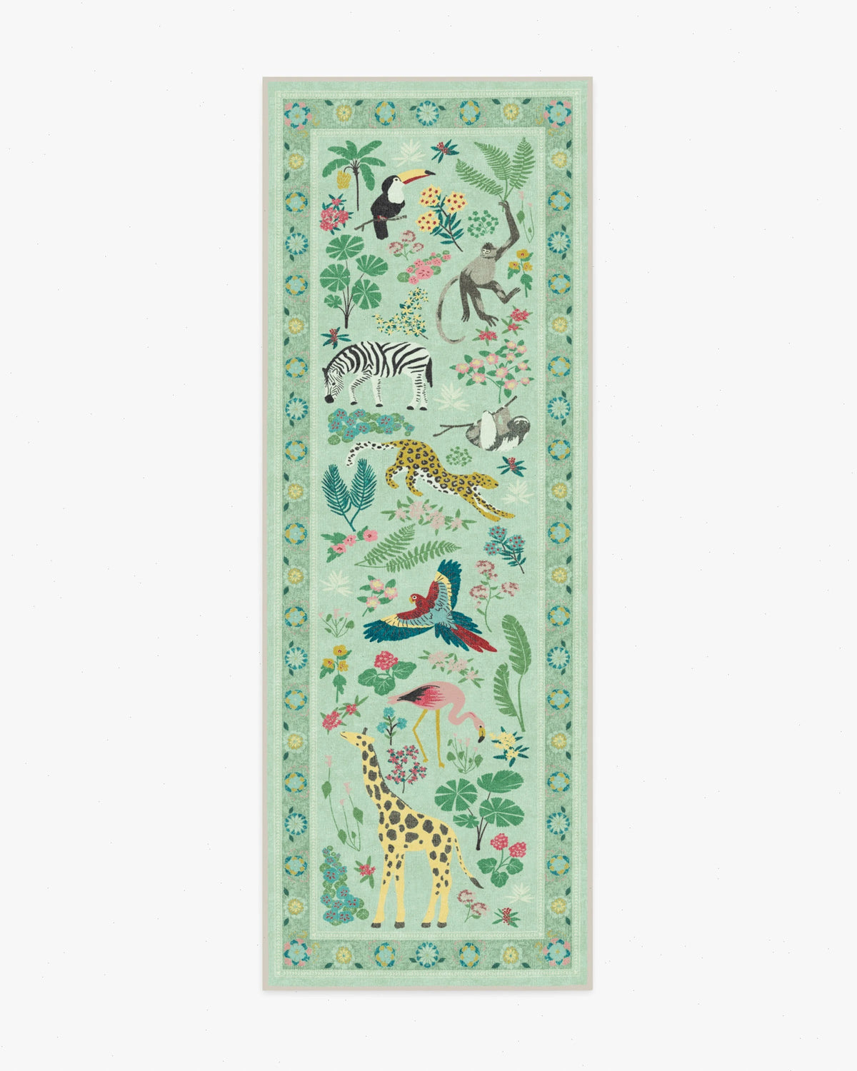 Jingle Jungle Sage Rug by Iris Apfel