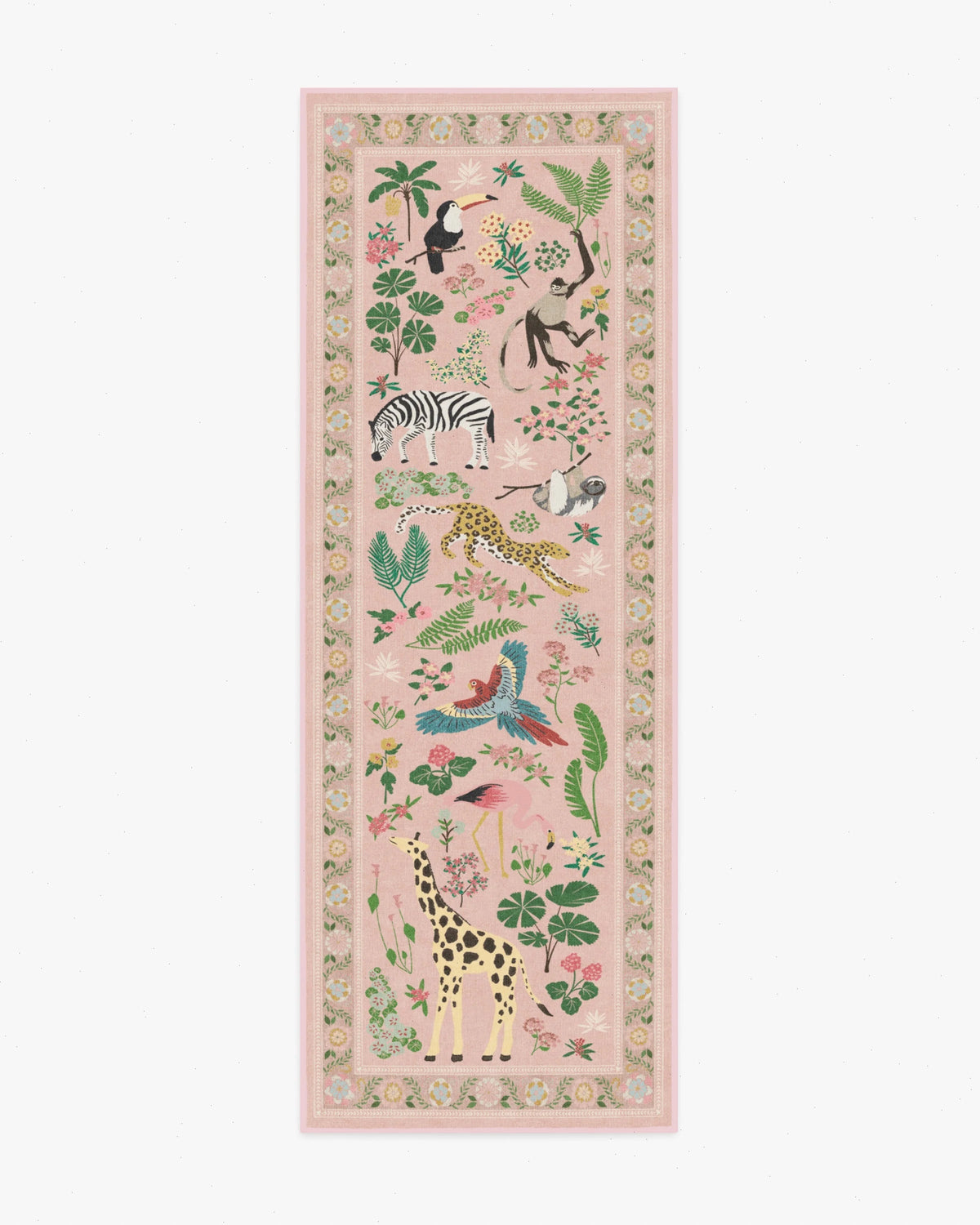 Jingle Jungle Soft Pink Rug by Iris Apfel