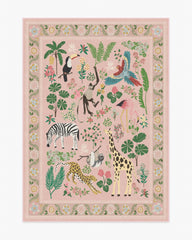 Jingle Jungle Soft Pink Rug by Iris Apfel