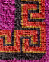 Greek Key Fuchsia Woven Throw Pillow by Jonathan Adler