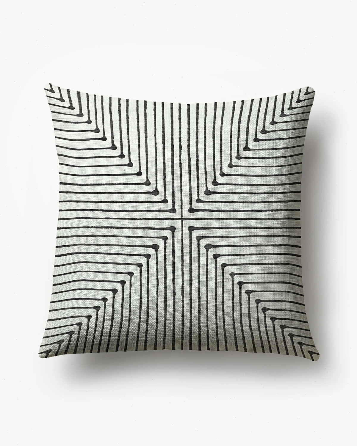 Inkdrop Ivory Woven Throw Pillow by Jonathan Adler