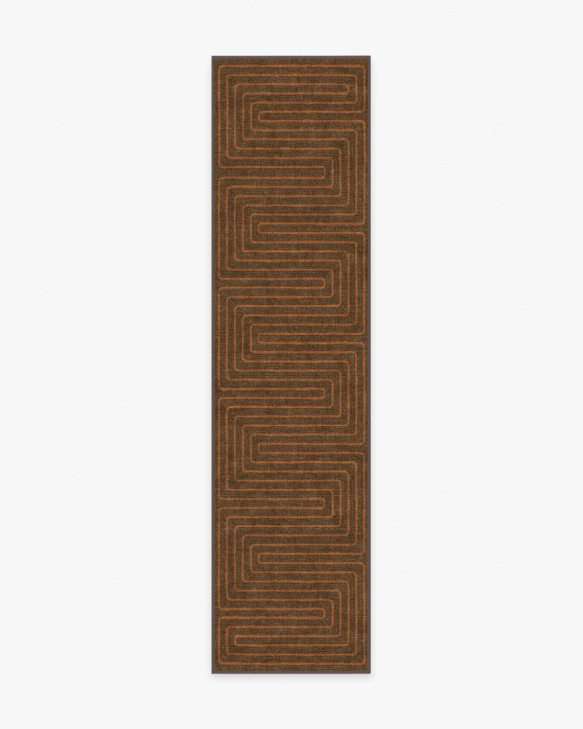 Labyrinth Brown & Orange Rug by Jonathan Adler