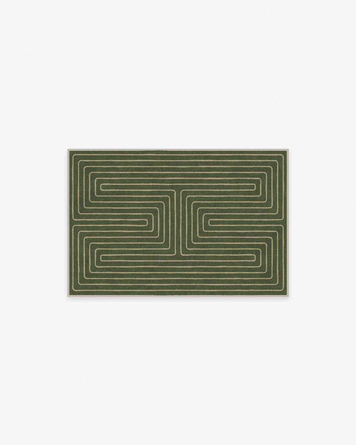 Labyrinth Fern Green Rug by Jonathan Adler