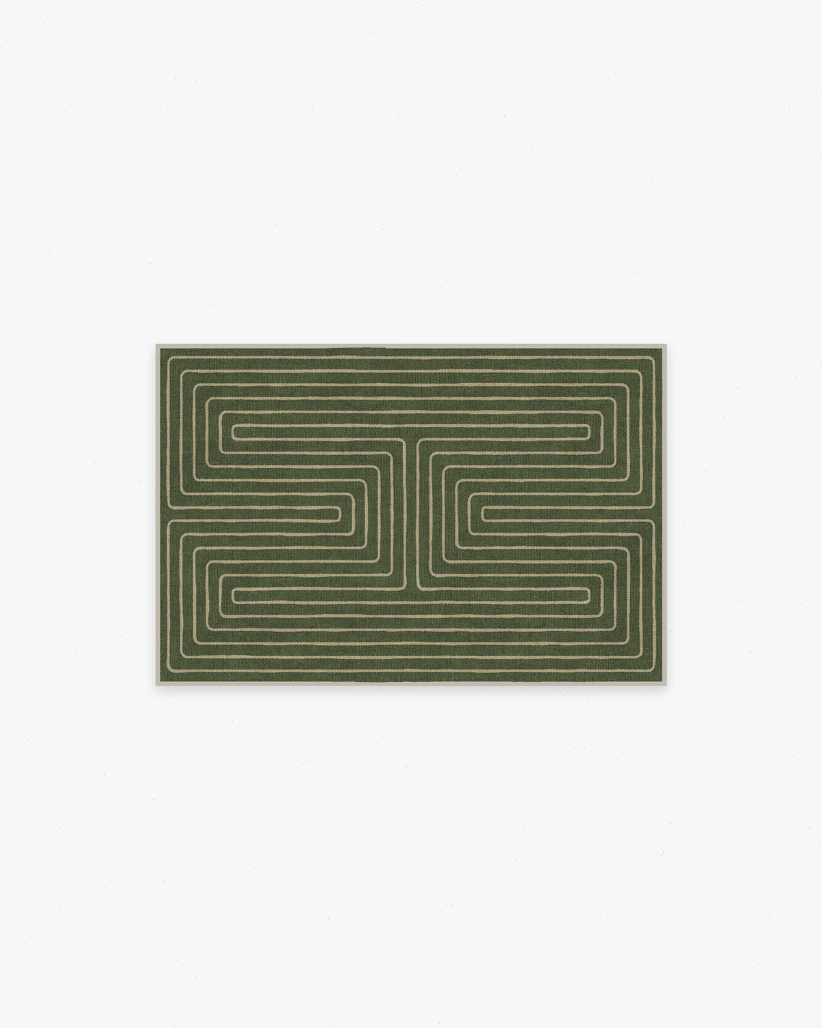 Labyrinth Fern Green Flatwoven Rug by Jonathan Adler