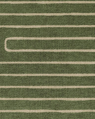 Labyrinth Fern Green Flatwoven Rug by Jonathan Adler