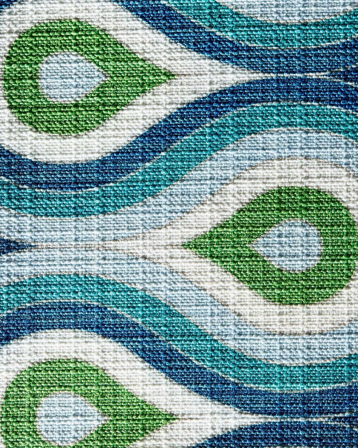 Milano Blue Woven Throw Pillow by Jonathan Adler