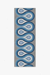 Milano Blue Steel Rug by Jonathan Adler