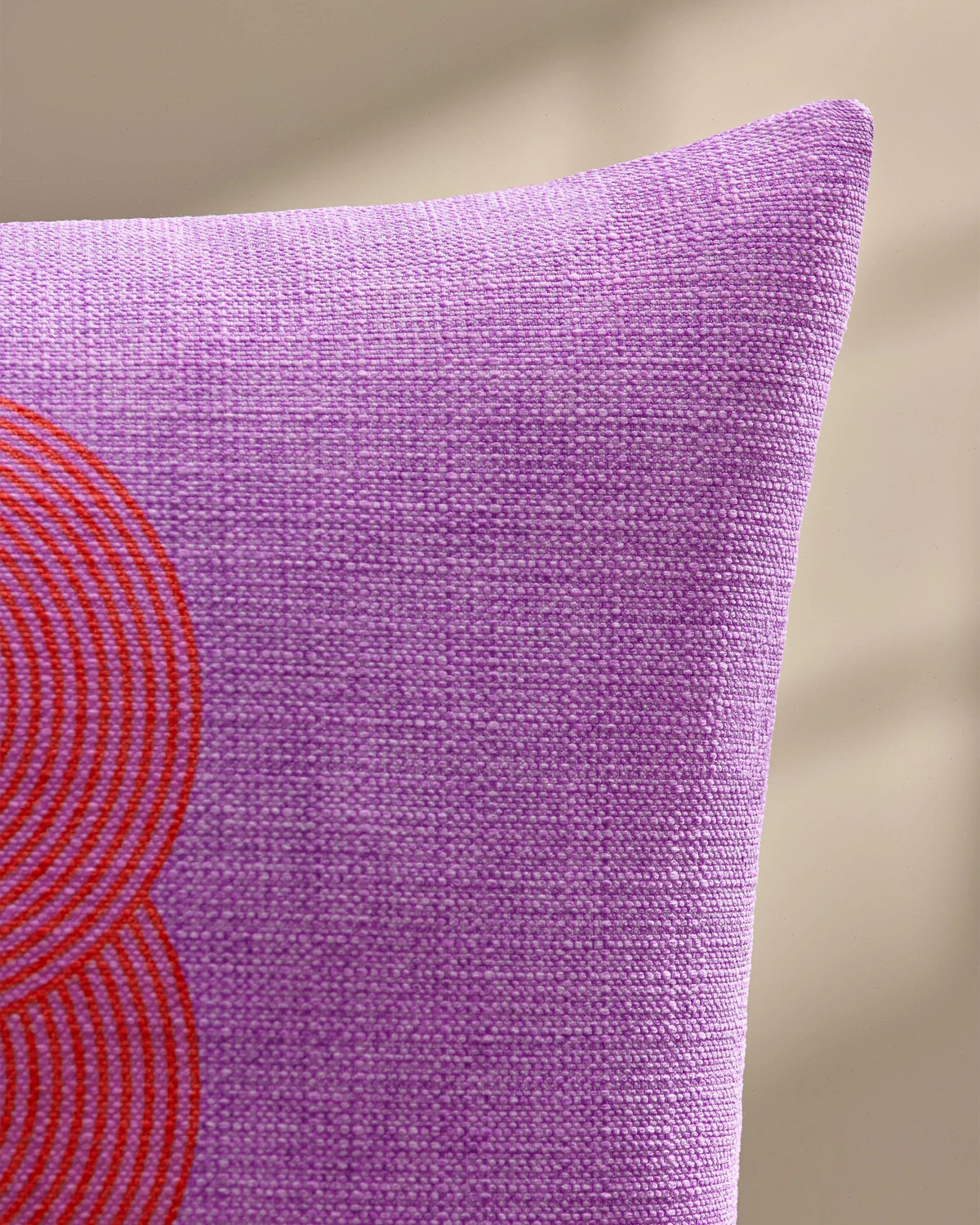 Pompidou Lavender & Red Woven Throw Pillow by Jonathan Adler