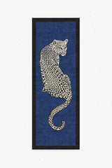 Snow Leopard Sapphire Rug by Jonathan Adler