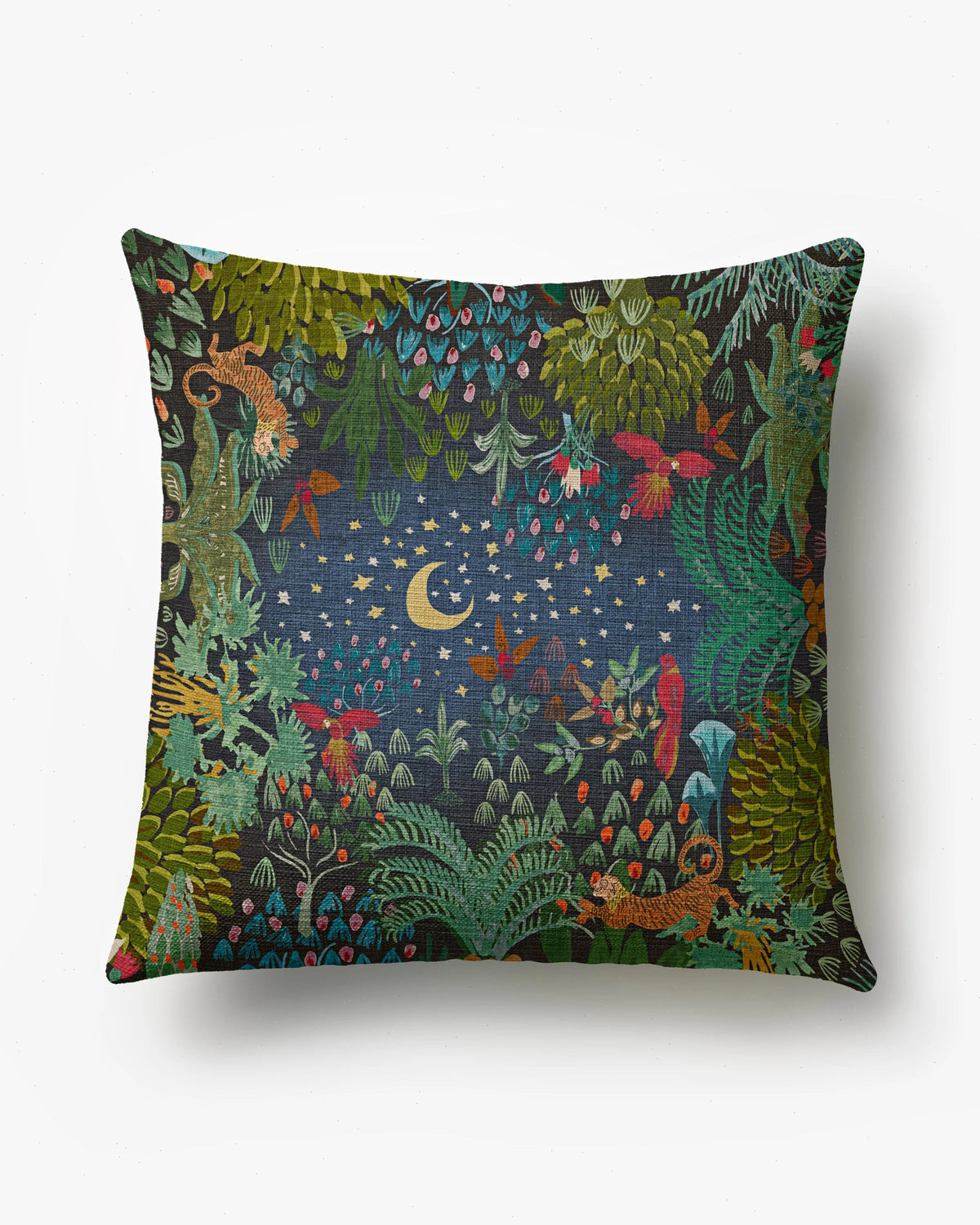 Josefina Twilight Blue Woven Throw Pillow by Justina Blakeney