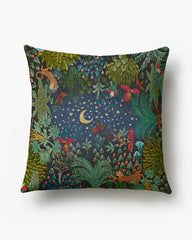 Josefina Twilight Blue Woven Throw Pillow by Justina Blakeney