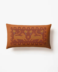 Lina Terracotta Woven Throw Pillow by Justina Blakeney
